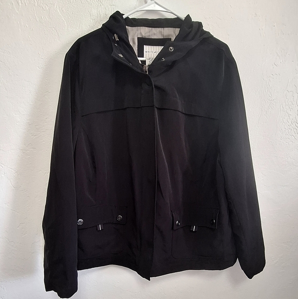 White Stag Full Zip Hooded Black Men's Coat Size 2X - Picture 2 of 5